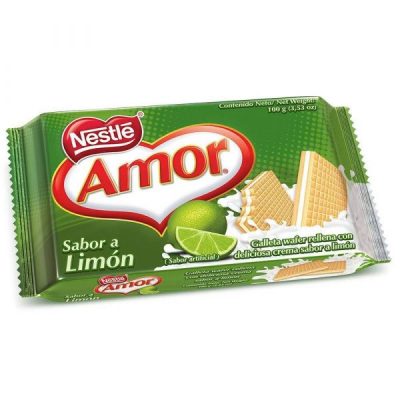 AMOR WAFER LIMÓN 100GR