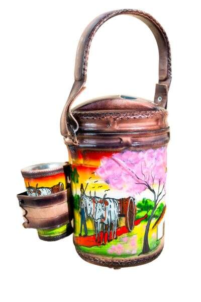 Termo Forrado Cuero Termolar Tereré Pico 2,5L