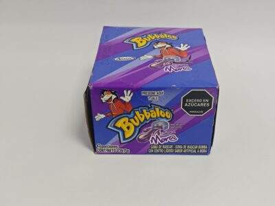 chicle bubaloo mora caja 60unid