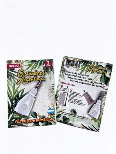 FILTRO PARA BOMBILLA COSTUMBRES ARGENTINAS (PACK 2 UNIDADES)