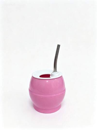 GUAMPA ROSA CON BOMBILLA INOX.