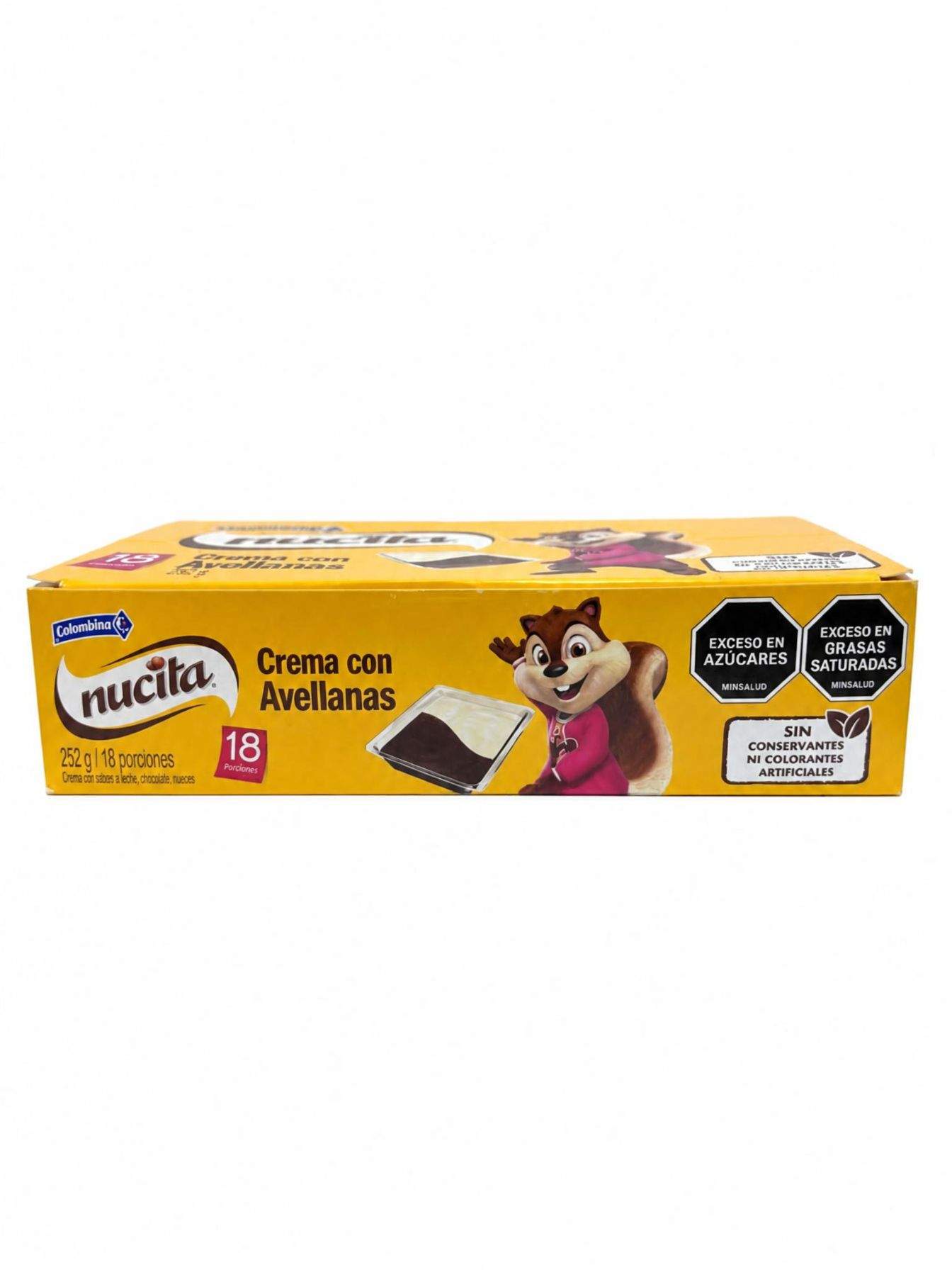 NUCITA 252GR 18 UNIDADES. CREMA DE CACAO Y AVELLANAS. - Imagen 2